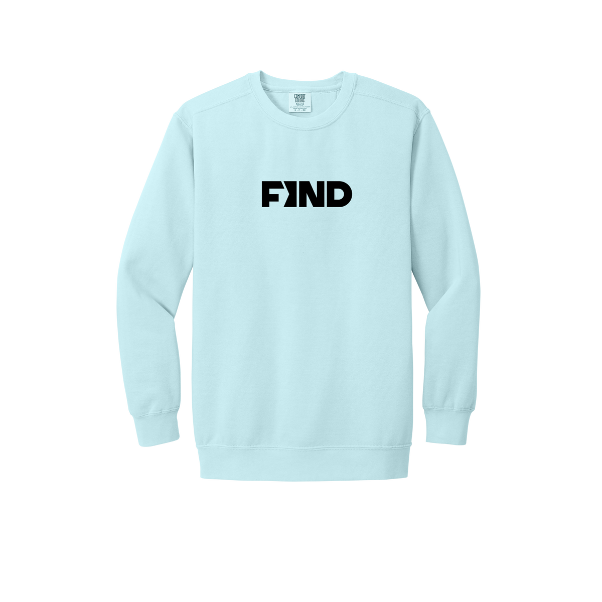 findrealestate-premium-comfort-crewneck-dtf-front-1566-chambray-flat-front