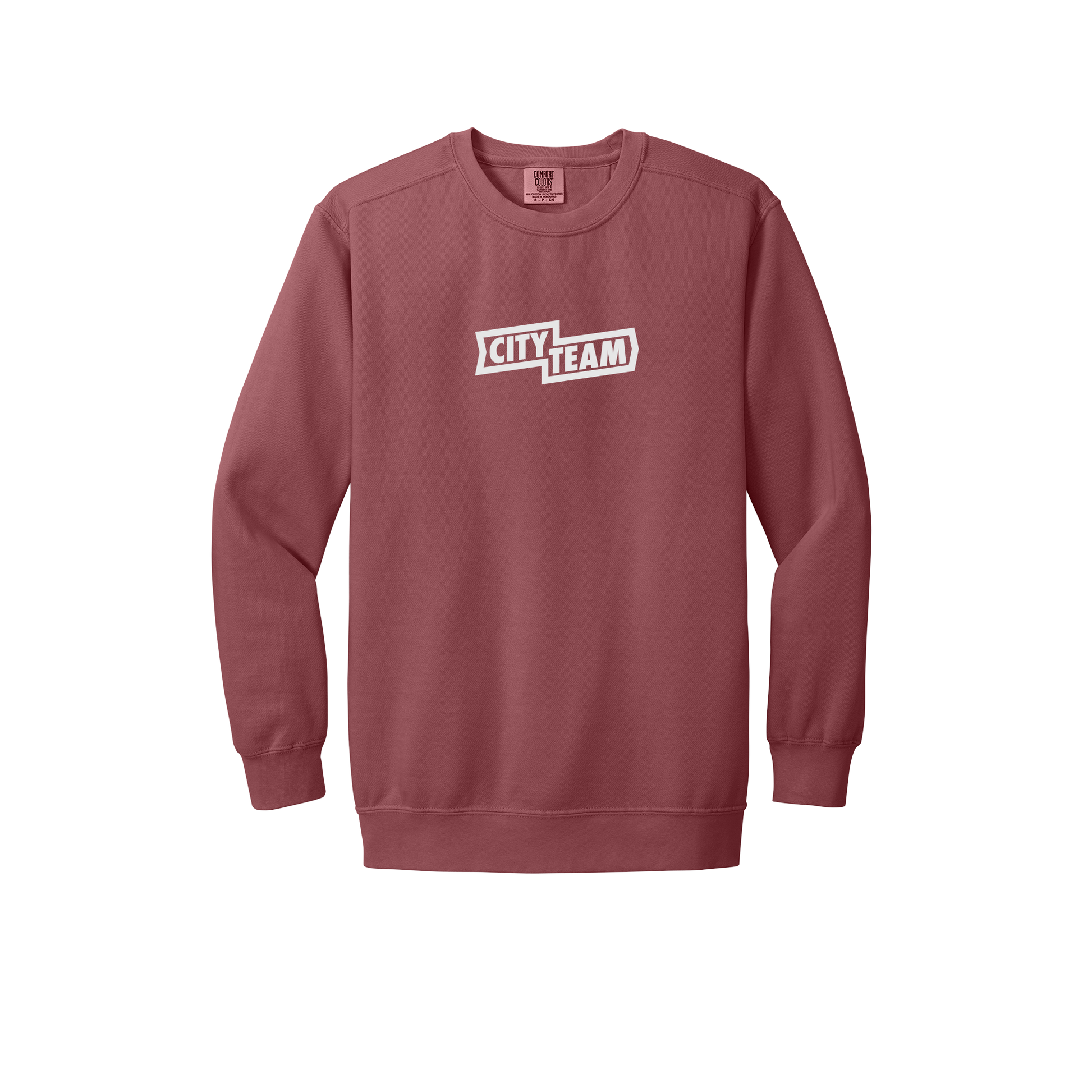 cityteam-premium-comfort-crewneck-dtf-front-1566-crimson-flat-front