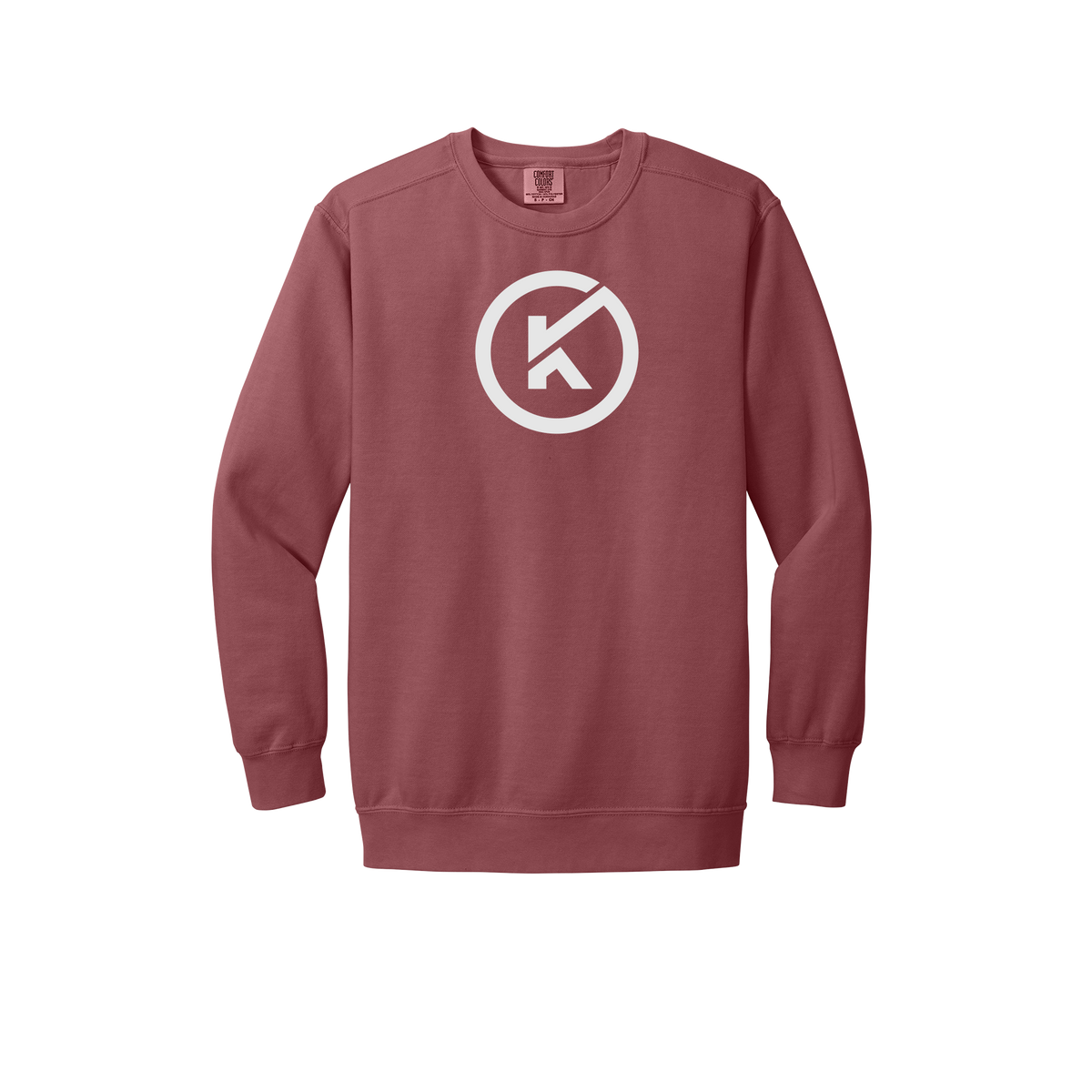 kitmanlabs-premium-comfort-crewneck-dtf-front-1566-crimson-flat-front