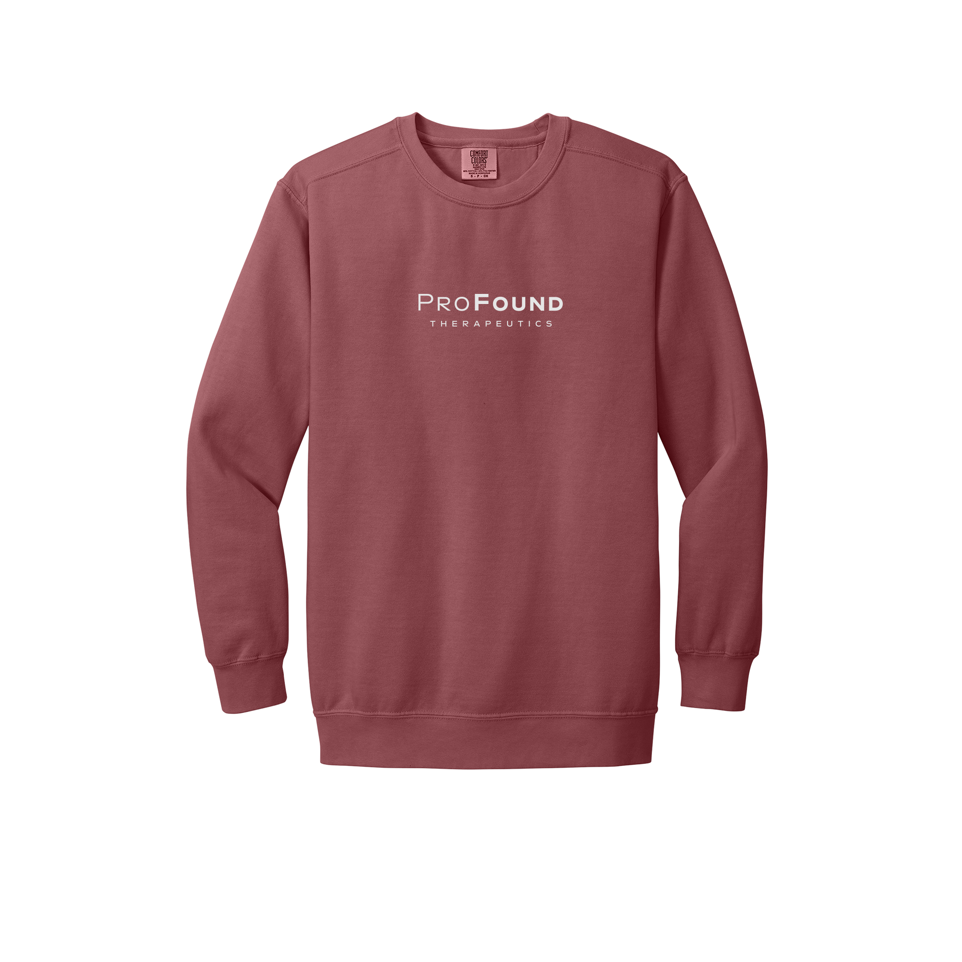 profoundtx-premium-comfort-crewneck-dtf-front-1566-crimson-flat-front