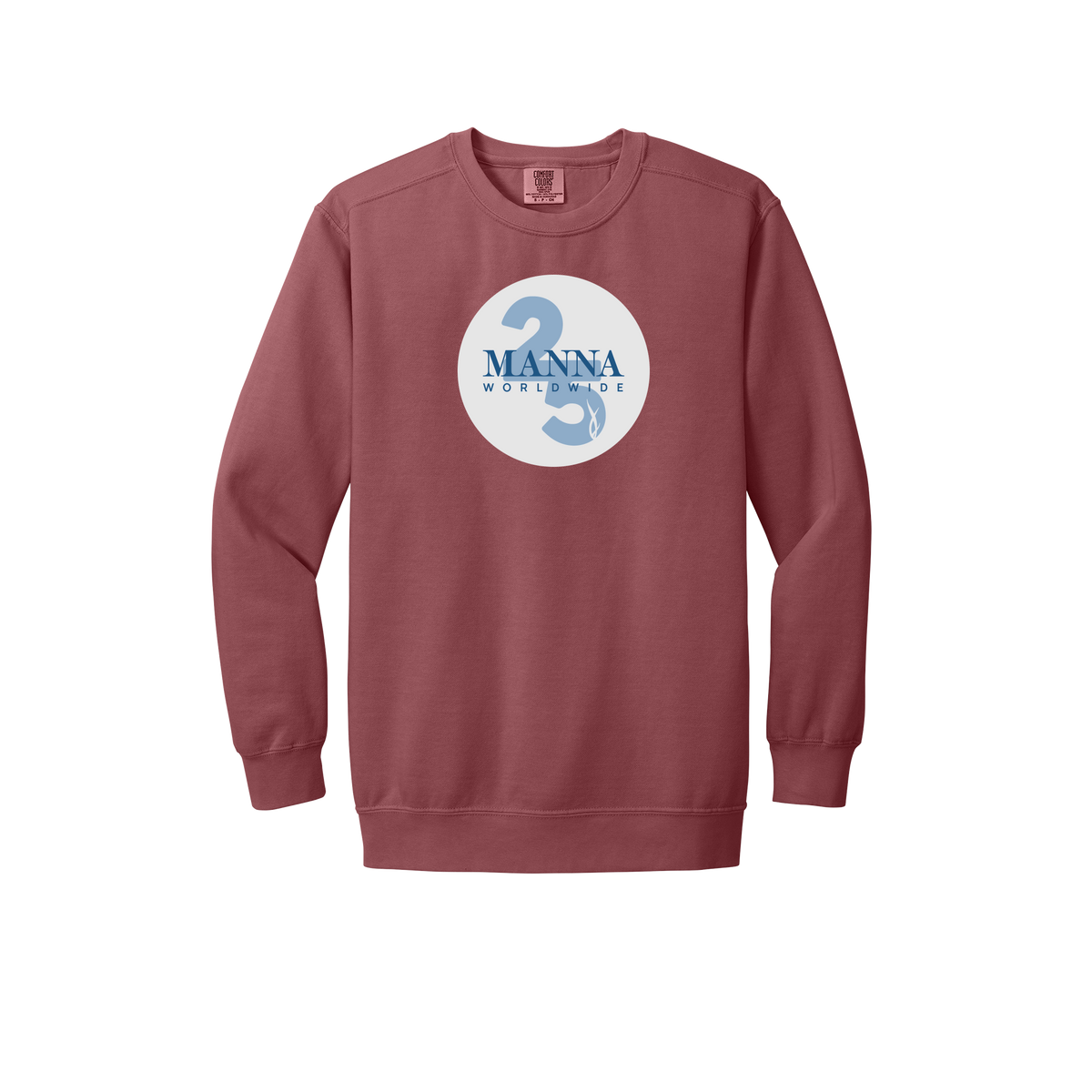 mannaworldwide-premium-comfort-crewneck-dtf-front-1566-crimson-flat-front