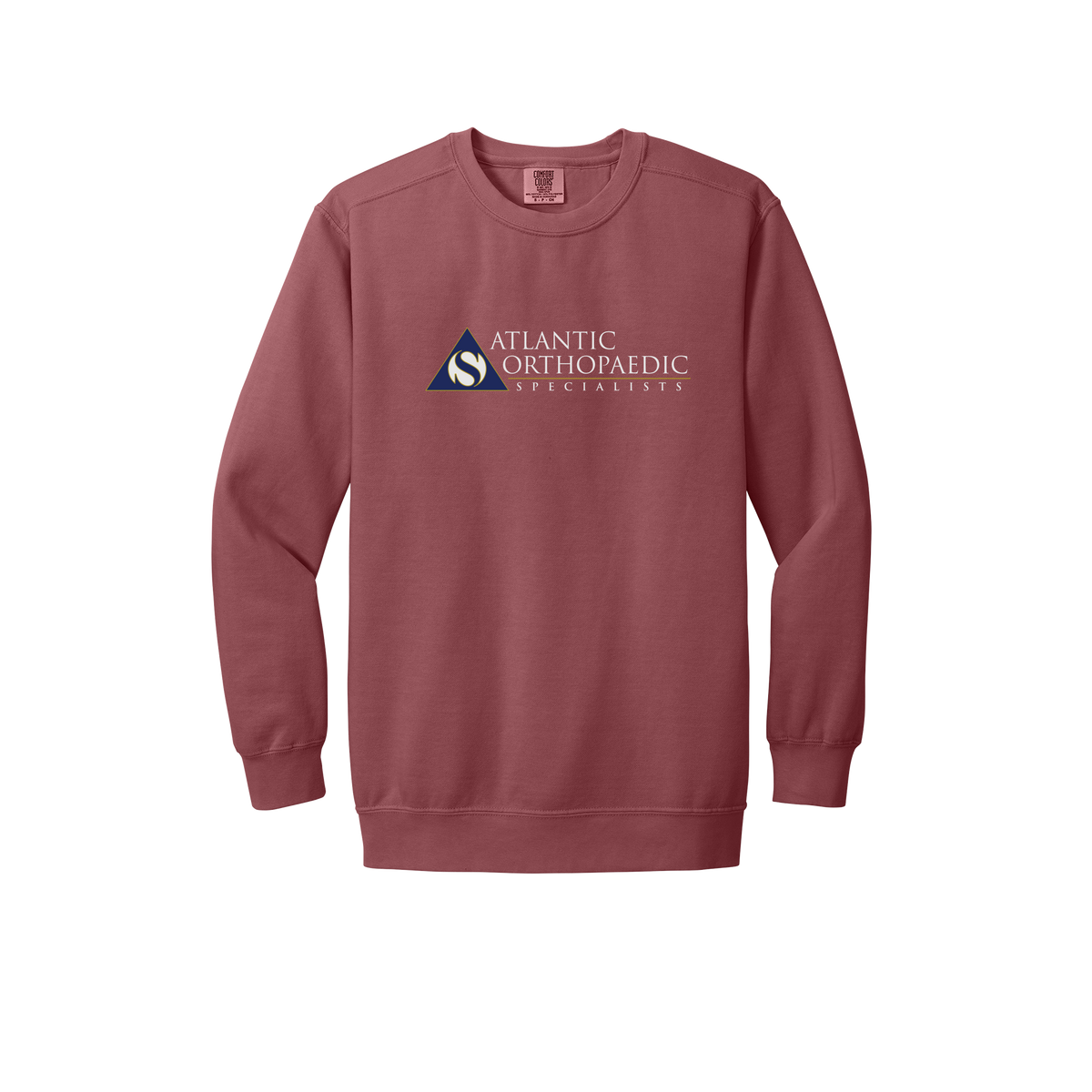 atlanticortho-premium-clinic-comfort-crewneck-dtf-front-1566-crimson-flat-front