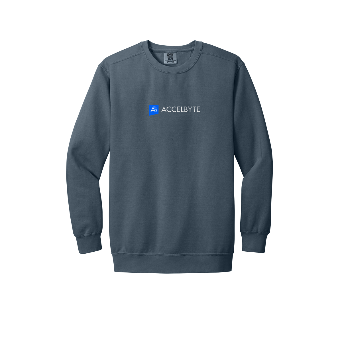 accelbyte-premium-comfort-crewneck-dtf-front-1566-denim-flat-front