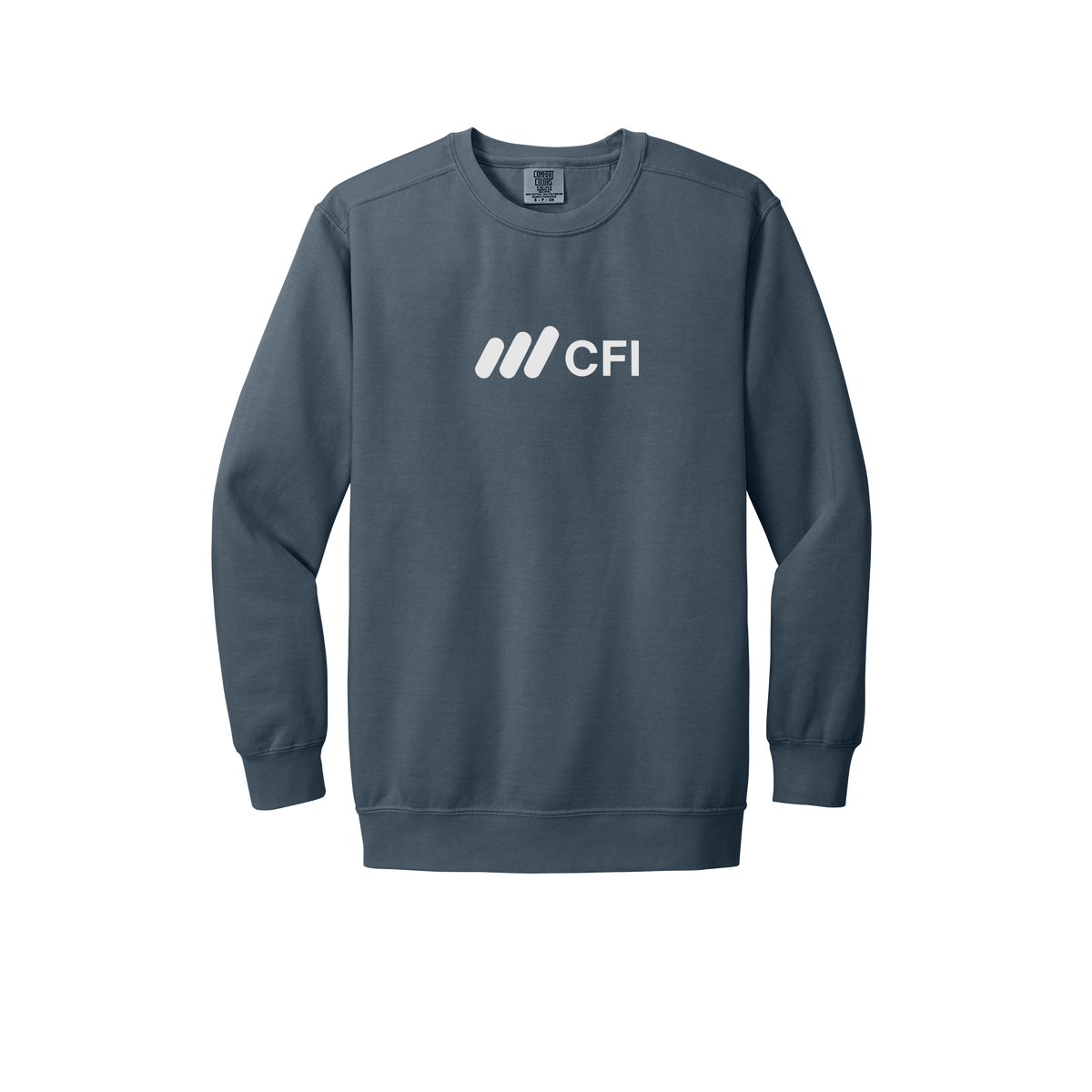 corporatefinanceinstitute-premium-comfort-crewneck-dtf-front-1566-denim-flat-front