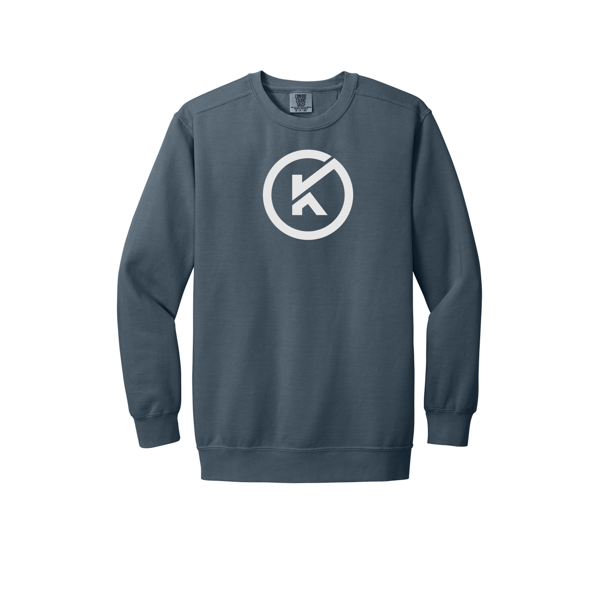 kitmanlabs-premium-comfort-crewneck-dtf-front-1566-denim-flat-front