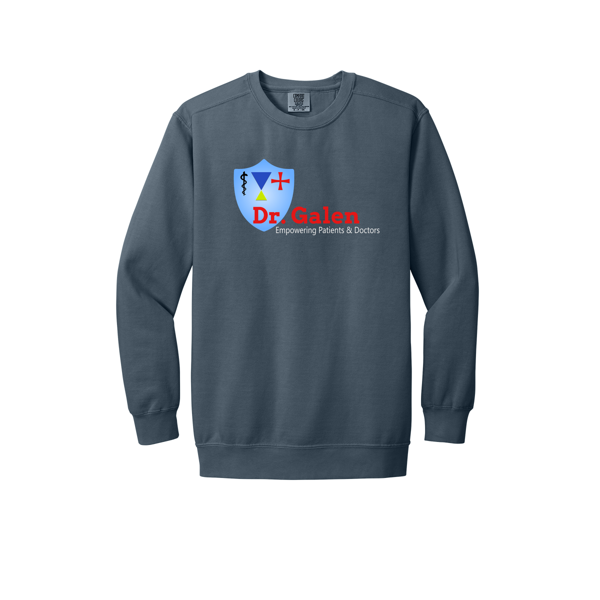 drgalen-premium-clinic-comfort-crewneck-dtf-front-1566-denim-flat-front