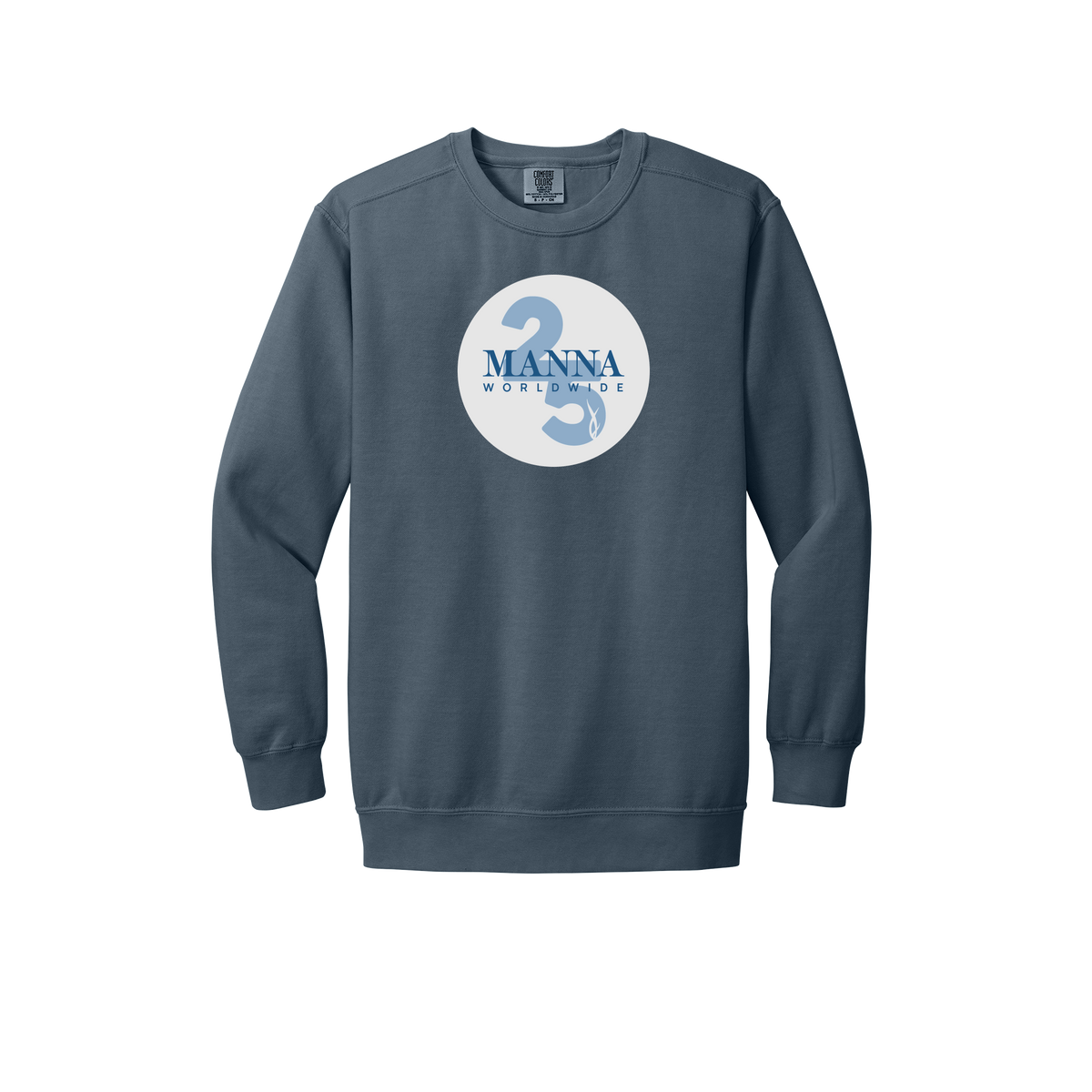 mannaworldwide-premium-comfort-crewneck-dtf-front-1566-denim-flat-front