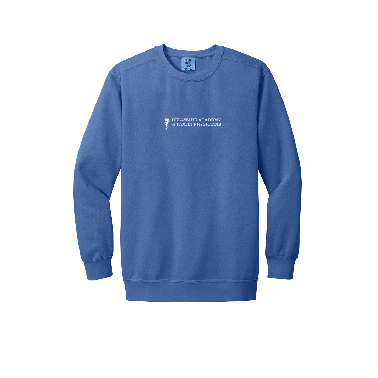 delfamdoc-premium-clinic-comfort-crewneck-dtf-front-1566-floblue-flat-front