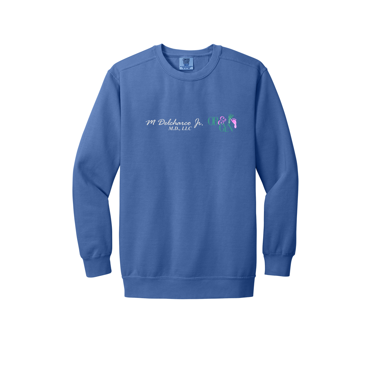 delcharco-premium-clinic-comfort-crewneck-dtf-front-1566-floblue-flat-front