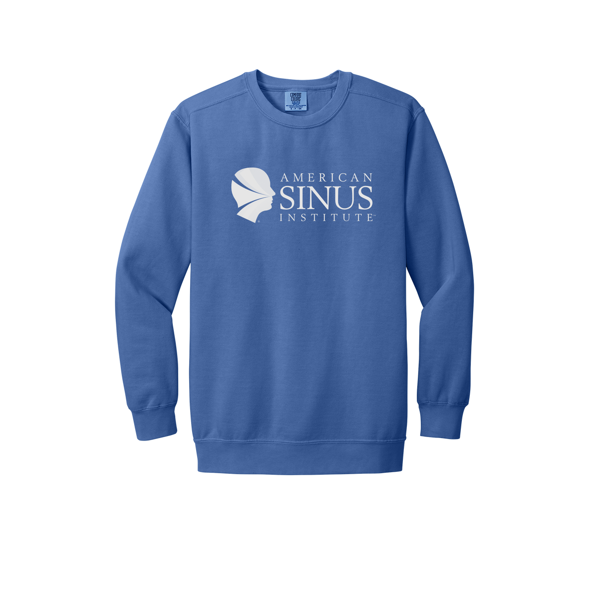 americansinus-premium-clinic-comfort-crewneck-dtf-front-1566-floblue-flat-front