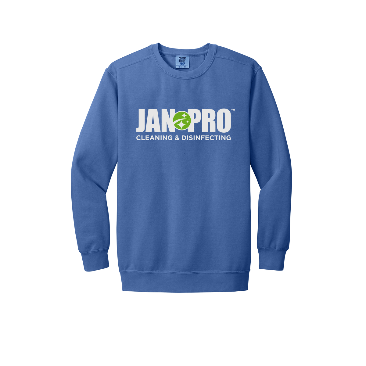 jan-pro-premium-comfort-crewneck-dtf-front-1566-floblue-flat-front