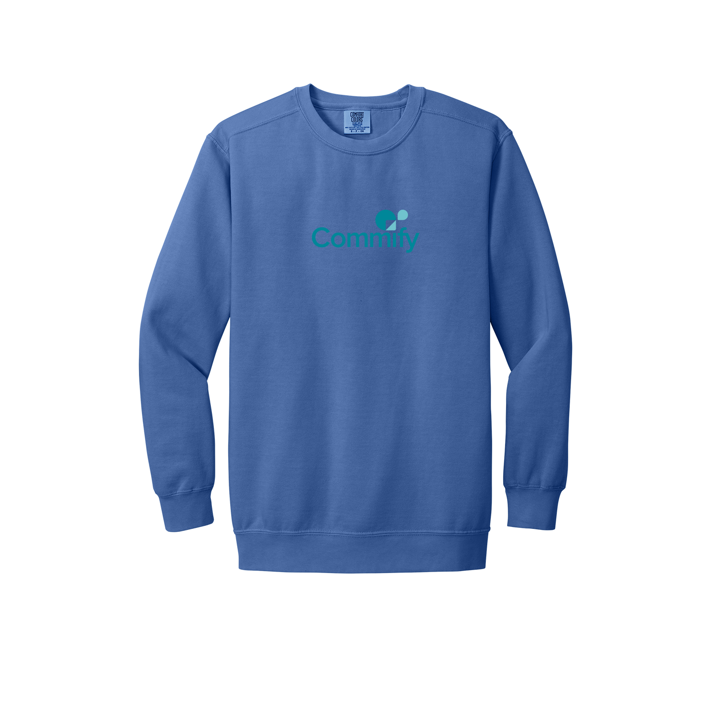 commify-premium-comfort-crewneck-dtf-front-1566-floblue-flat-front