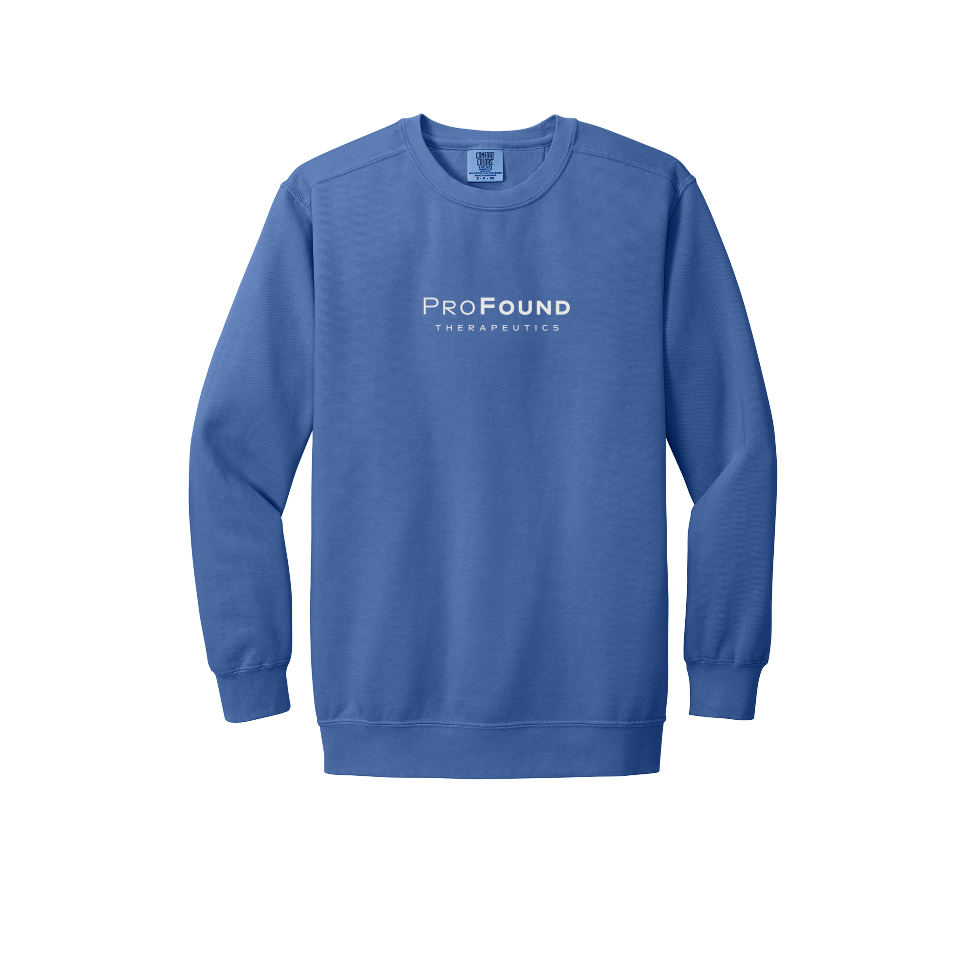 profoundtx-premium-comfort-crewneck-dtf-front-1566-floblue-flat-front