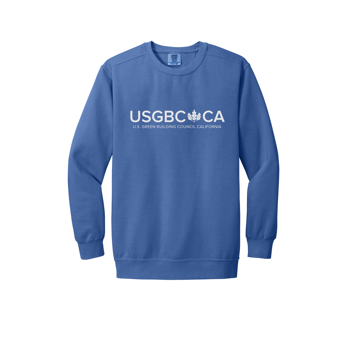 usgbc-ca-premium-comfort-crewneck-dtf-front-1566-floblue-flat-front