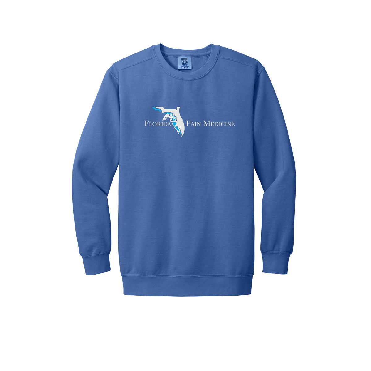 floridapainmedicine-premium-clinic-comfort-crewneck-dtf-front-1566-floblue-flat-front