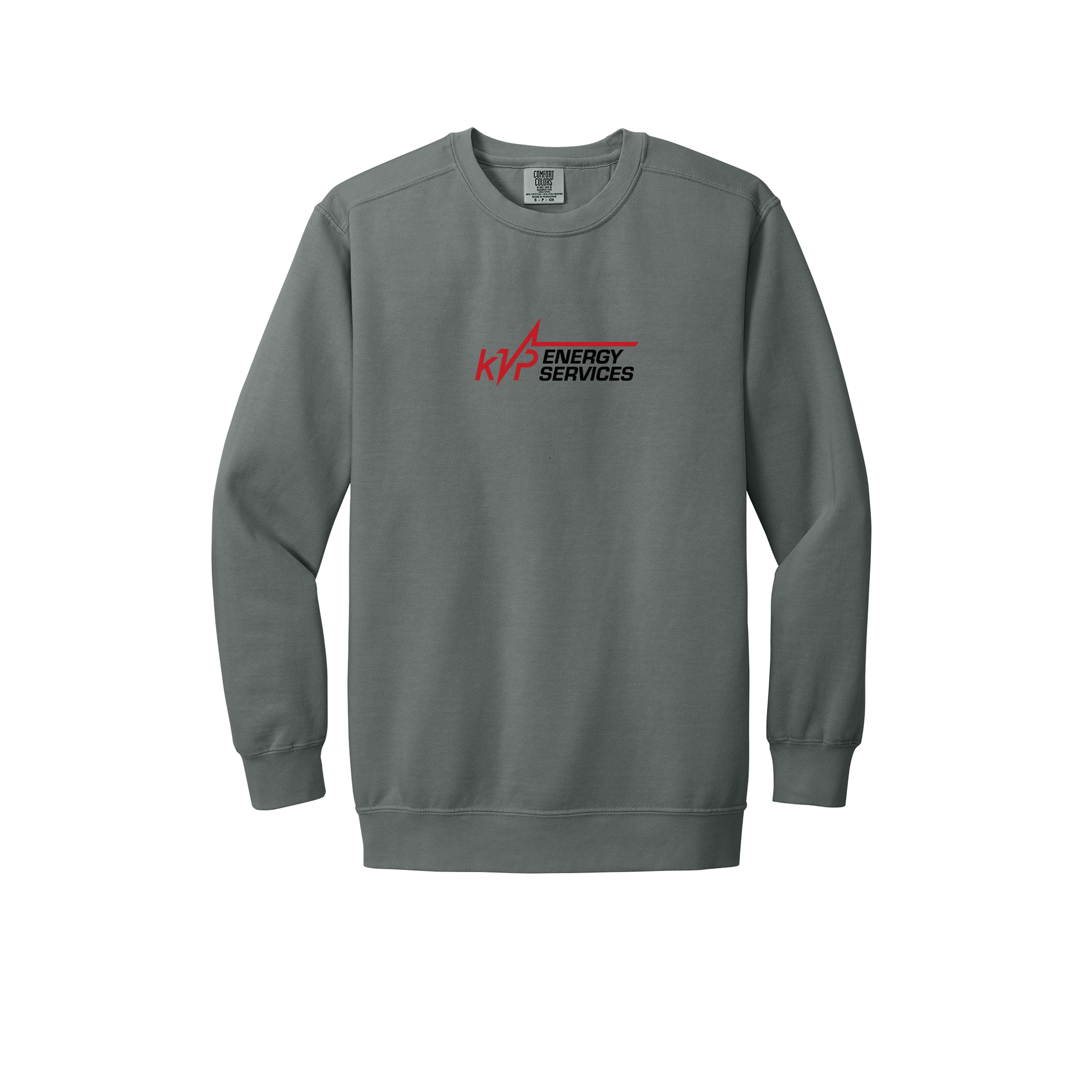 kvpenergy-premium-comfort-crewneck-dtf-front-1566-grey-flat-front