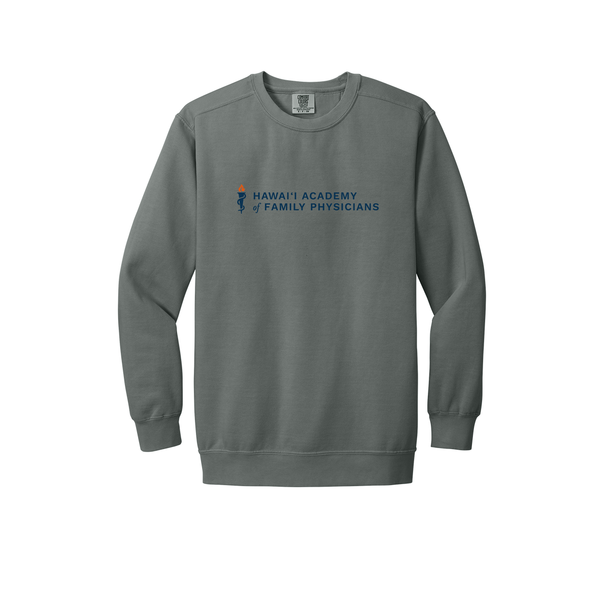 hafp-premium-clinic-comfort-crewneck-dtf-front-1566-grey-flat-front