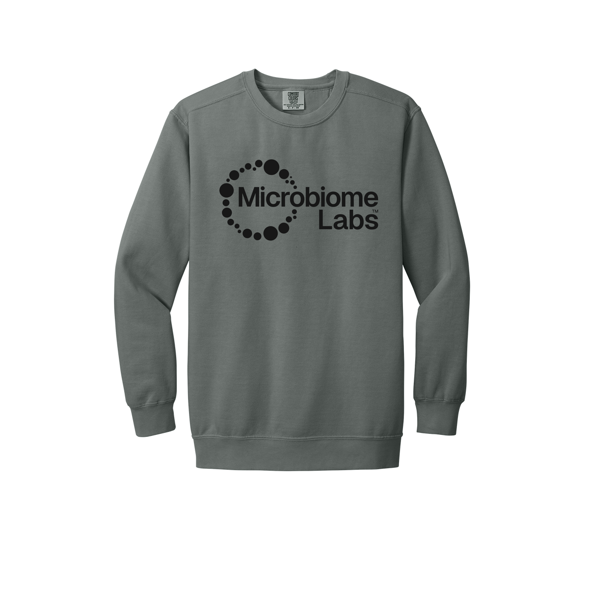 microbiomelabs-premium-comfort-crewneck-dtf-front-1566-grey-flat-front