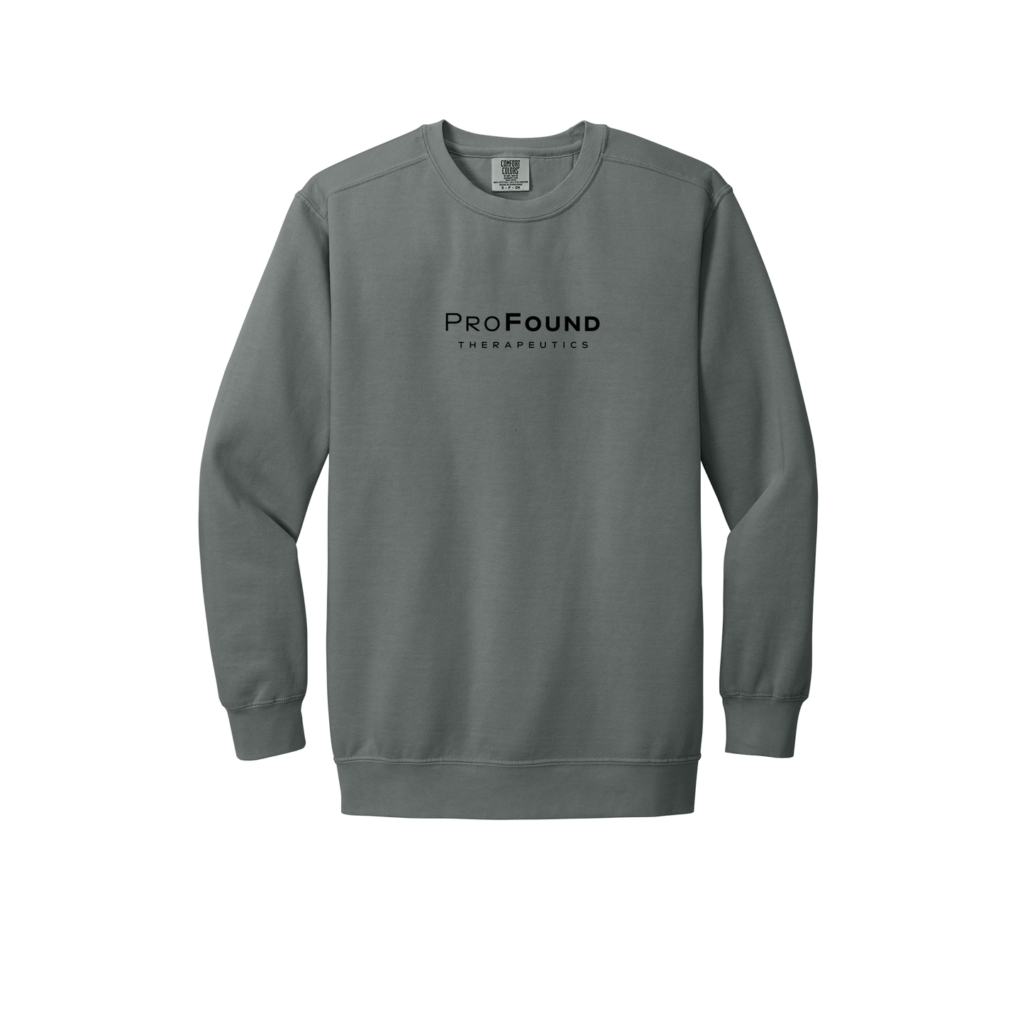 profoundtx-premium-comfort-crewneck-dtf-front-1566-grey-flat-front