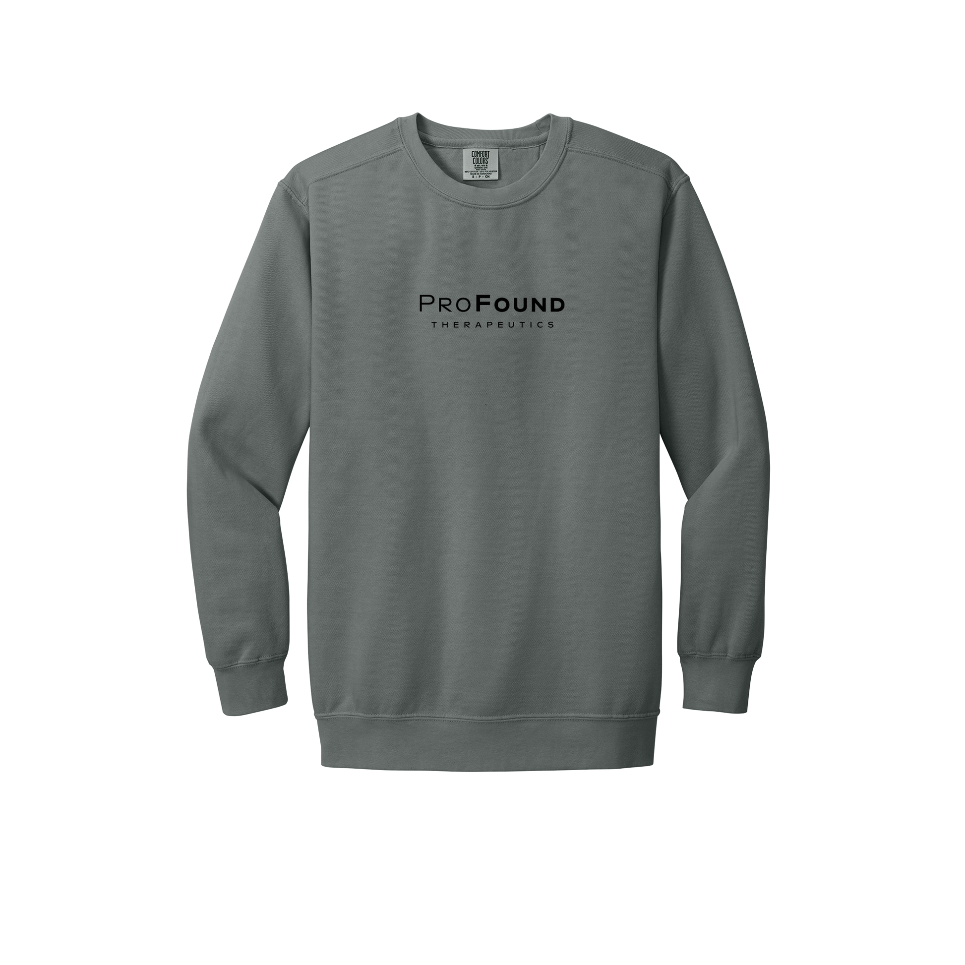 profoundtx-premium-comfort-crewneck-dtf-front-1566-grey-flat-front