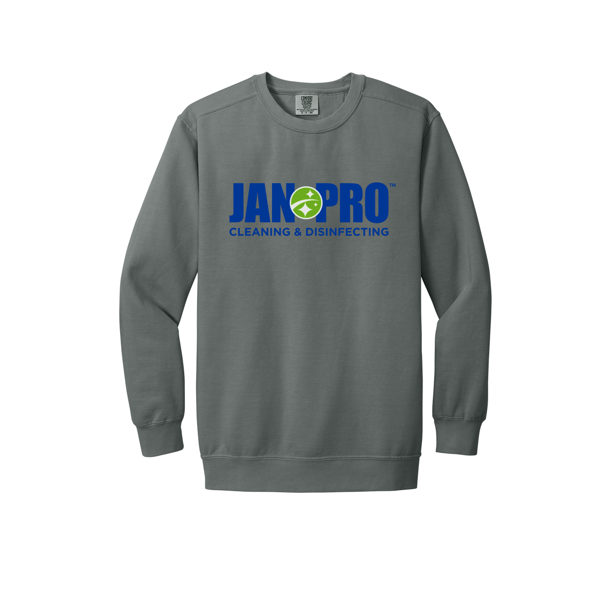 jan-pro-premium-comfort-crewneck-dtf-front-1566-grey-flat-front