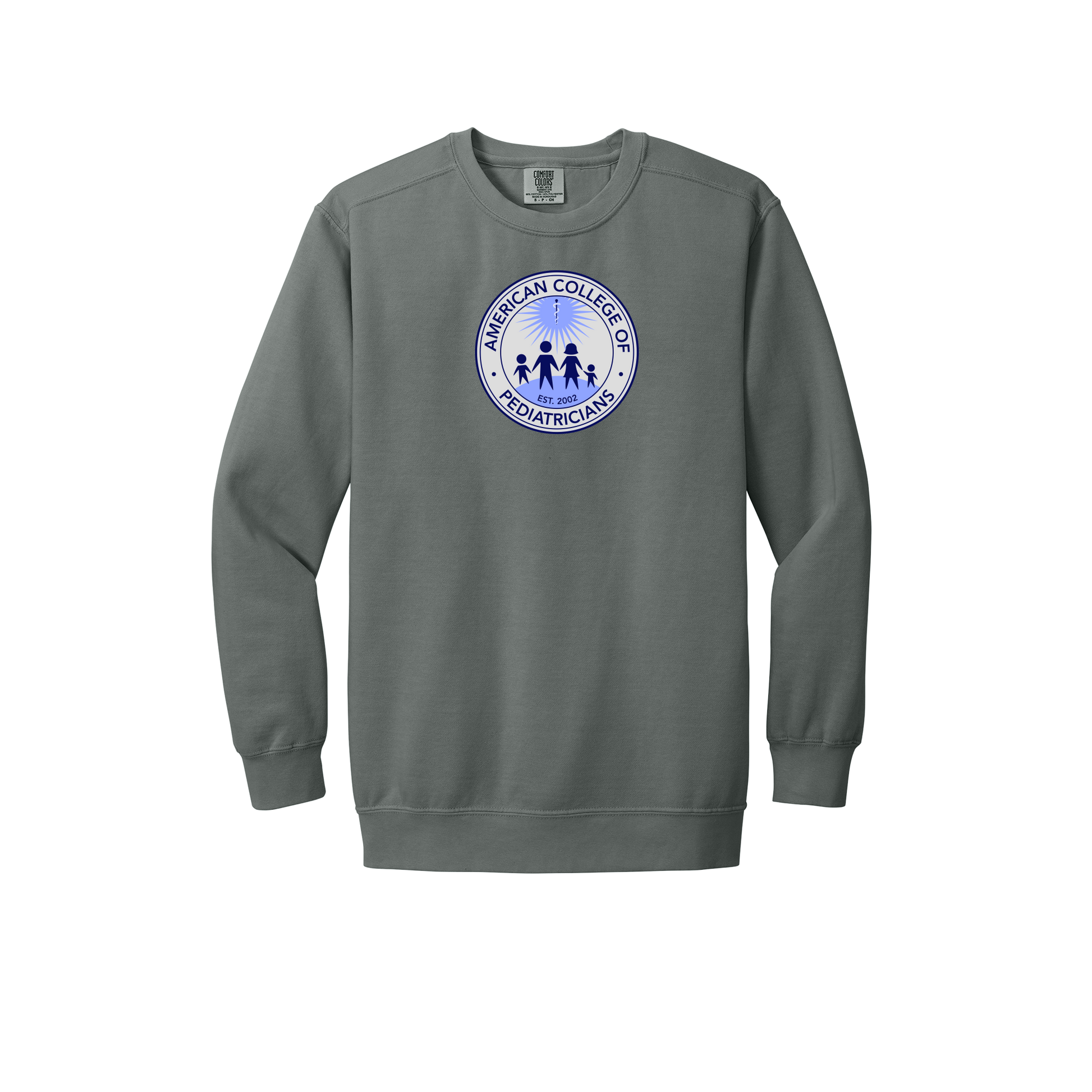 acpeds-premium-clinic-comfort-crewneck-dtf-front-1566-grey-flat-front