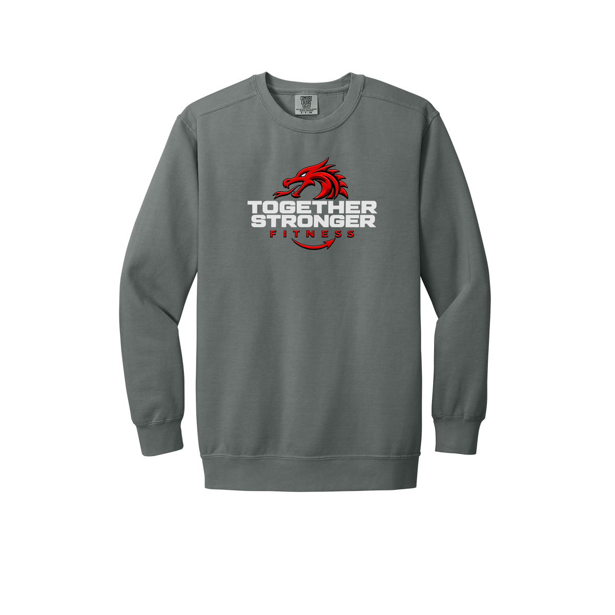togetherstrongerfitness-premium-comfort-crewneck-dtf-front-1566-grey-flat-front