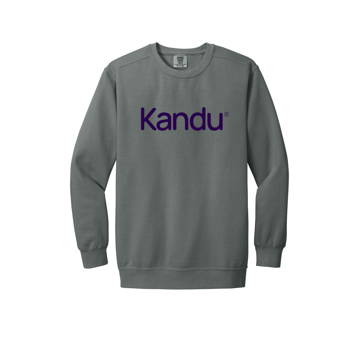 kandu-premium-clinic-comfort-crewneck-dtf-front-1566-grey-flat-front
