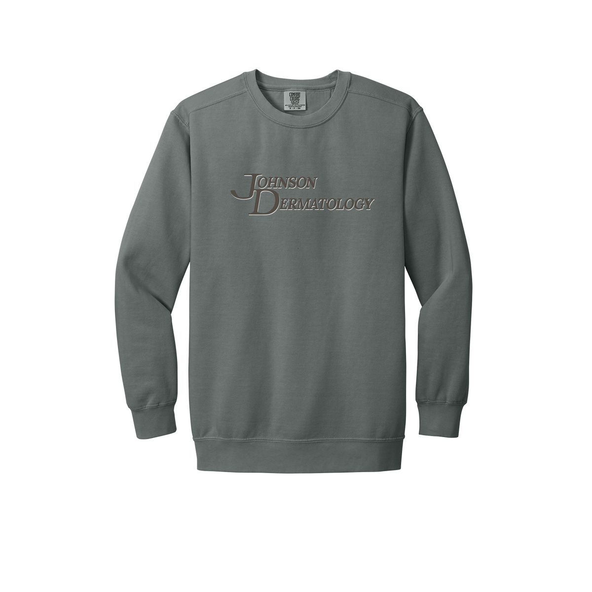 johnsondermatology-premium-clinic-comfort-crewneck-dtf-front-1566-grey-flat-front