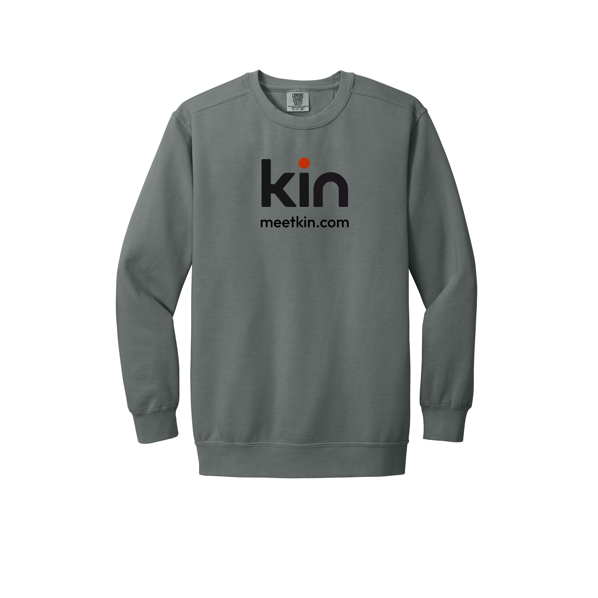 kin-premium-comfort-crewneck-dtf-front-1566-grey-flat-front