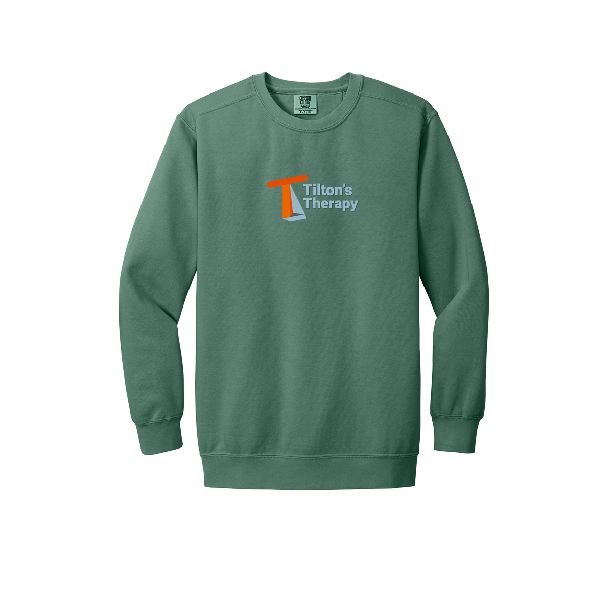 tiltonstherapy-premium-comfort-crewneck-dtf-front-1566-lightgreen-flat-front