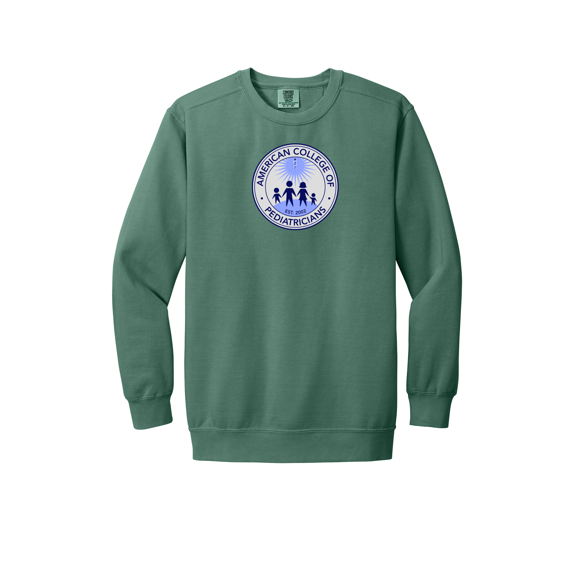 acpeds-premium-clinic-comfort-crewneck-dtf-front-1566-lightgreen-flat-front