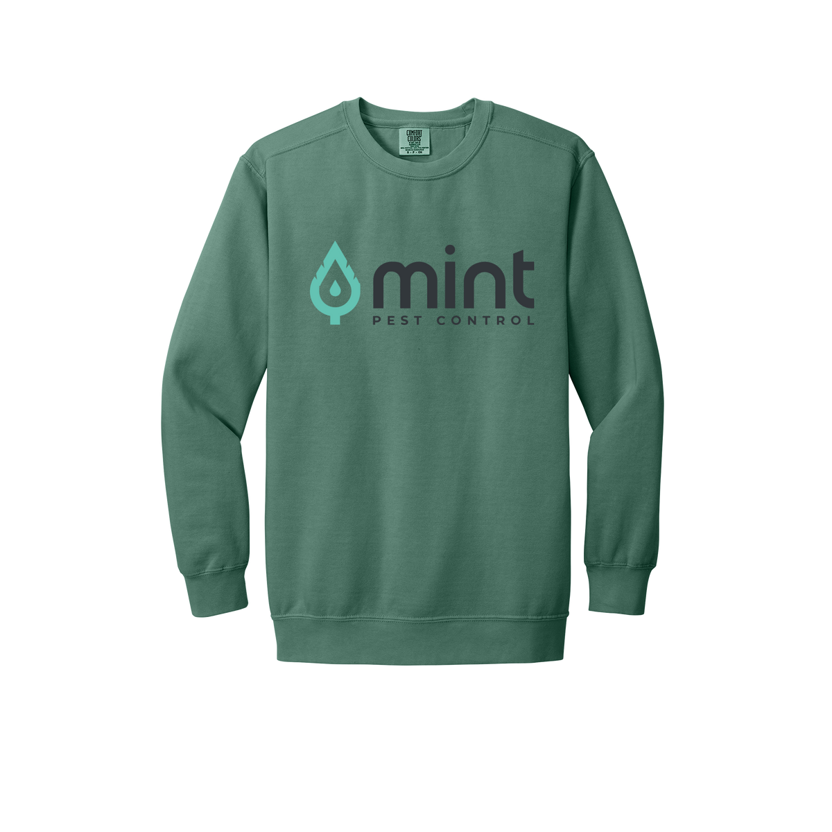 mintpest-premium-comfort-crewneck-dtf-front-1566-lightgreen-flat-front