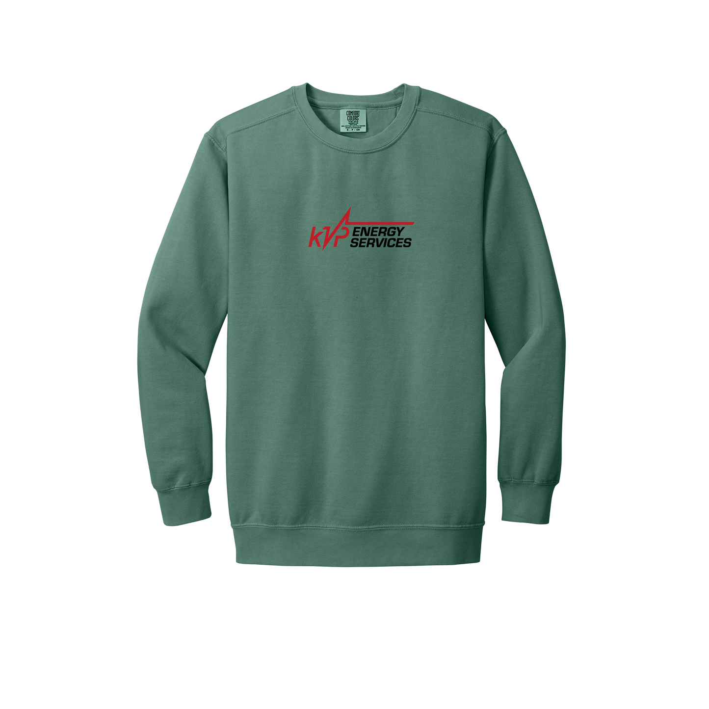 kvpenergy-premium-comfort-crewneck-dtf-front-1566-lightgreen-flat-front