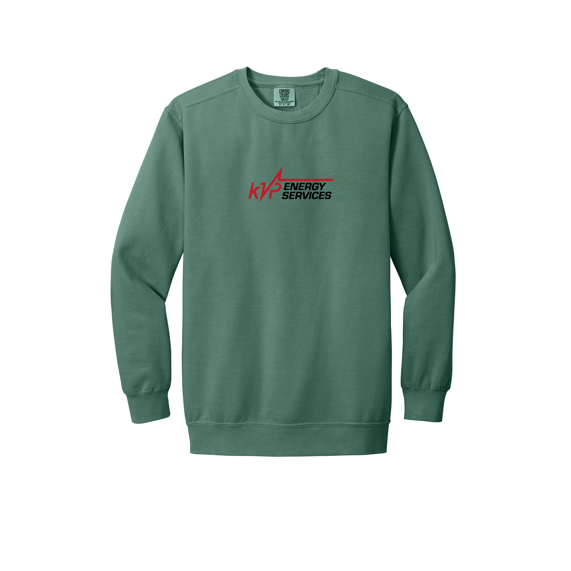 kvpenergy-premium-comfort-crewneck-dtf-front-1566-lightgreen-flat-front