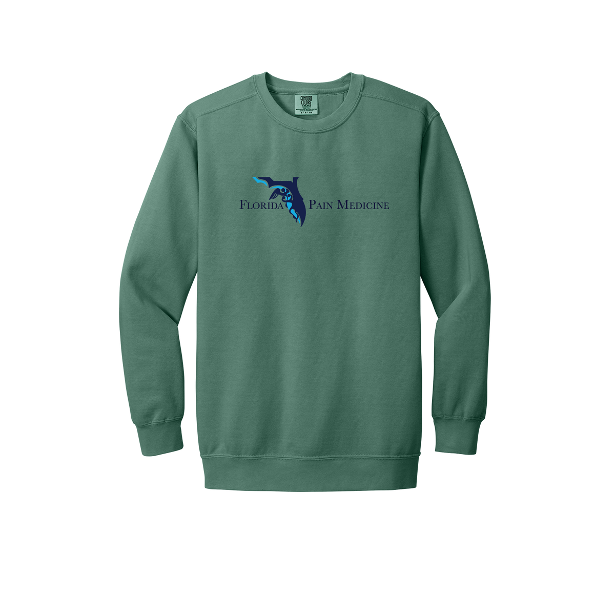 floridapainmedicine-premium-clinic-comfort-crewneck-dtf-front-1566-lightgreen-flat-front
