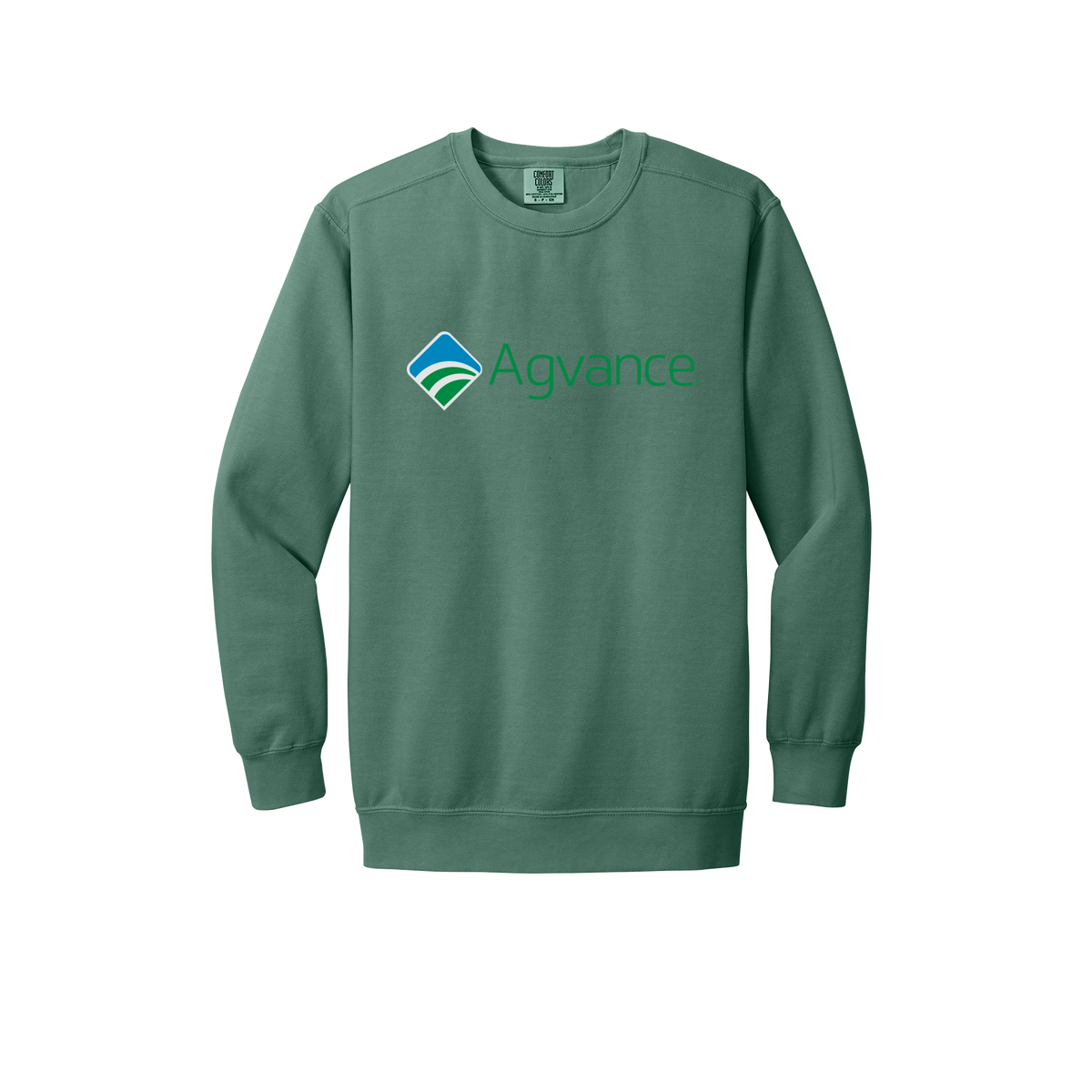 agvance-premium-comfort-crewneck-dtf-front-1566-lightgreen-flat-front