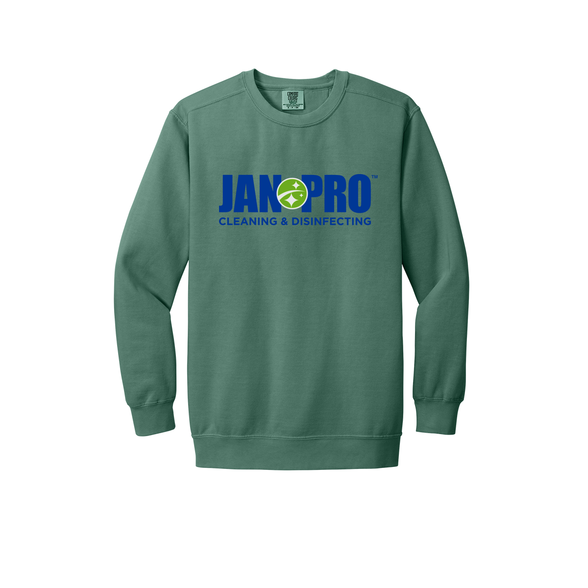 jan-pro-premium-comfort-crewneck-dtf-front-1566-lightgreen-flat-front
