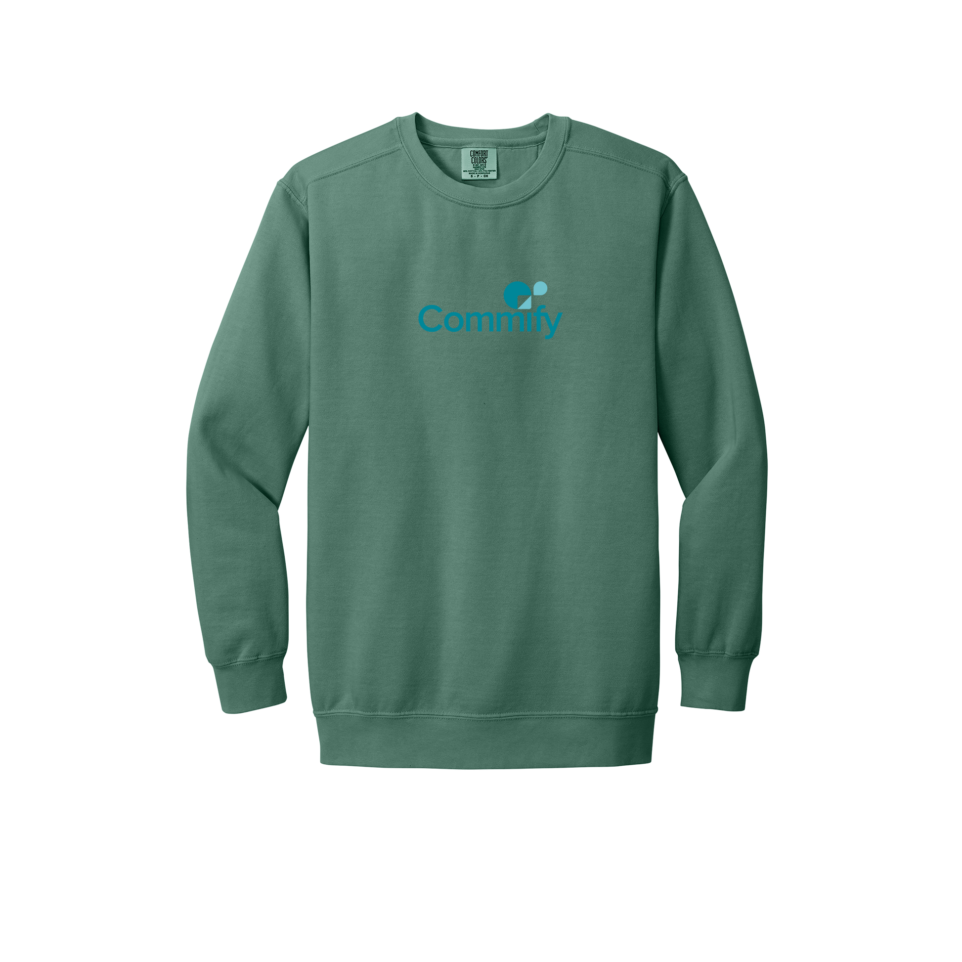 commify-premium-comfort-crewneck-dtf-front-1566-lightgreen-flat-front