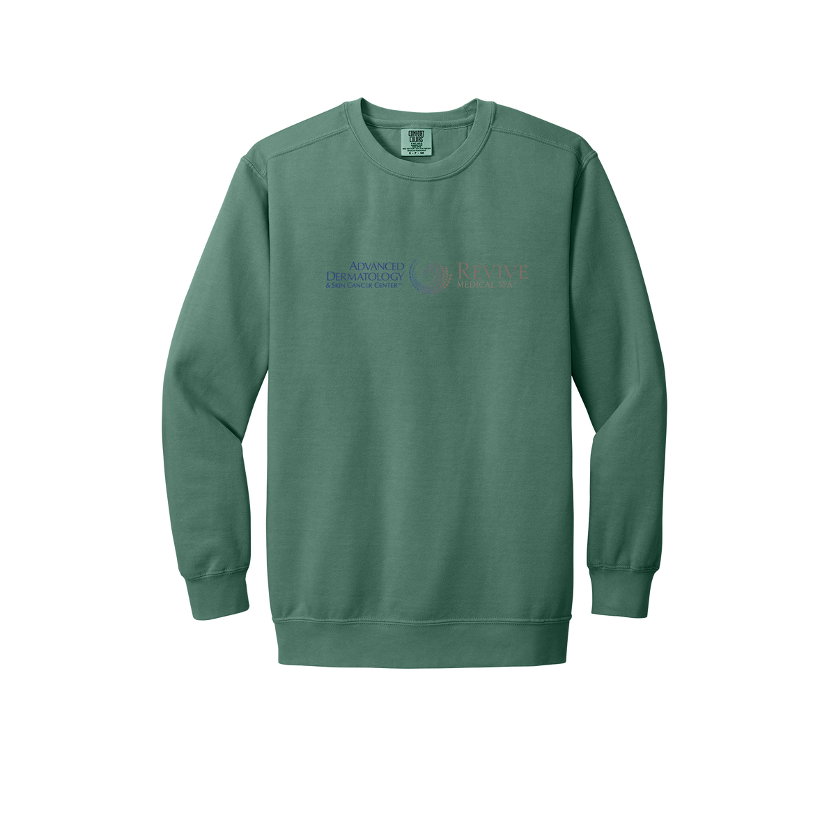 advancedskinmd-premium-clinic-comfort-crewneck-dtf-front-1566-lightgreen-flat-front
