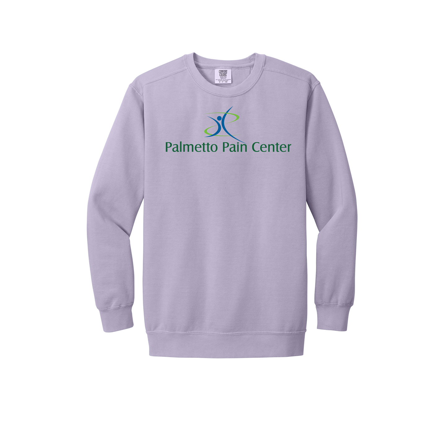 palmetto-pain-center-premium-clinic-comfort-crewneck-dtf-front-1566-orchid-flat-front