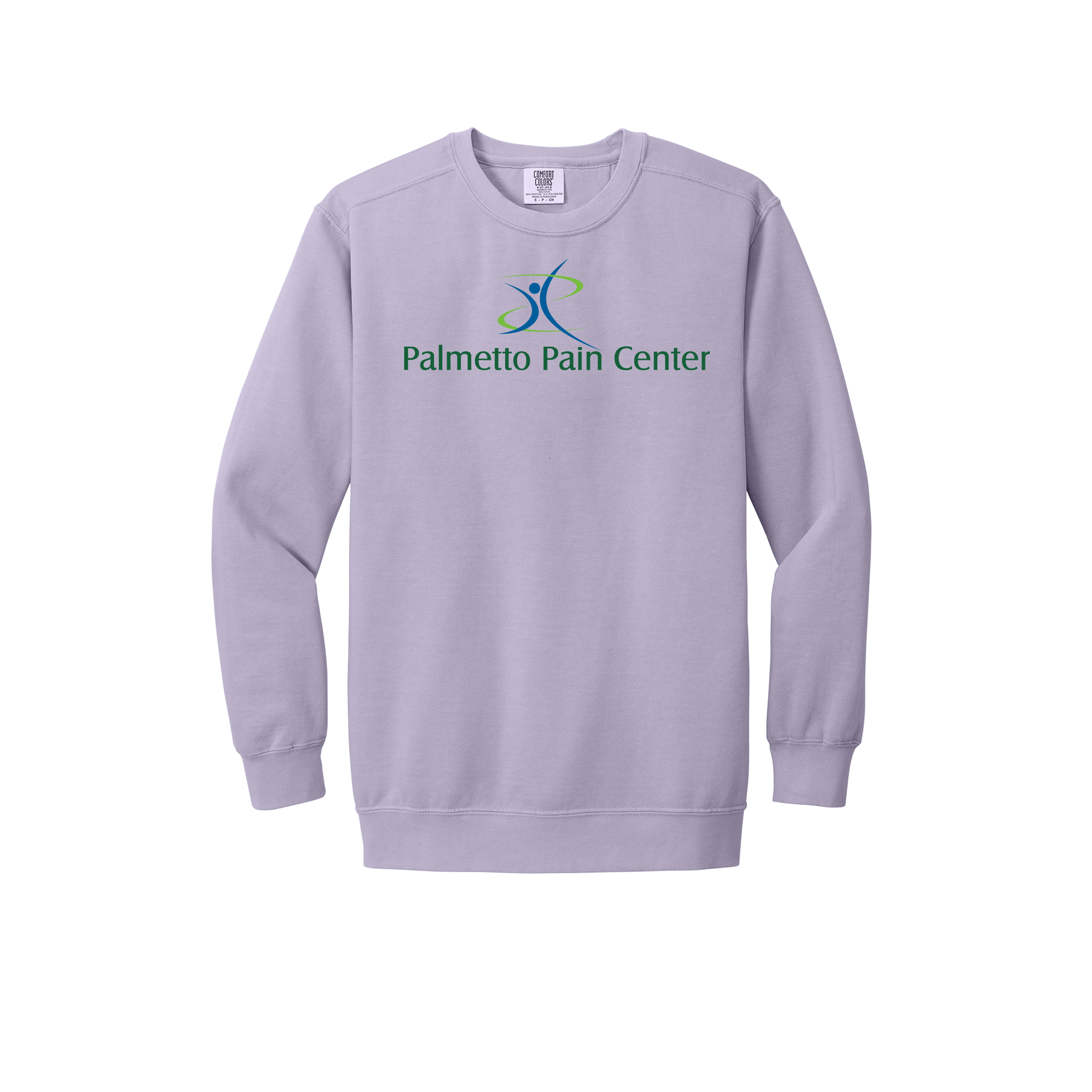 palmetto-pain-center-premium-clinic-comfort-crewneck-dtf-front-1566-orchid-flat-front