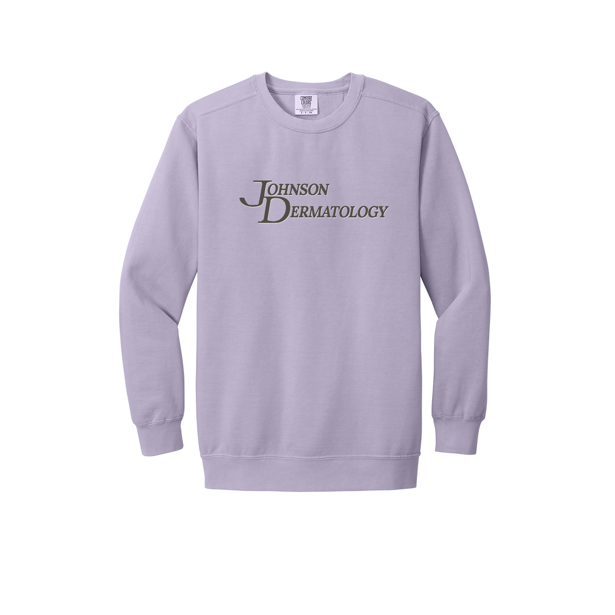 johnsondermatology-premium-clinic-comfort-crewneck-dtf-front-1566-orchid-flat-front