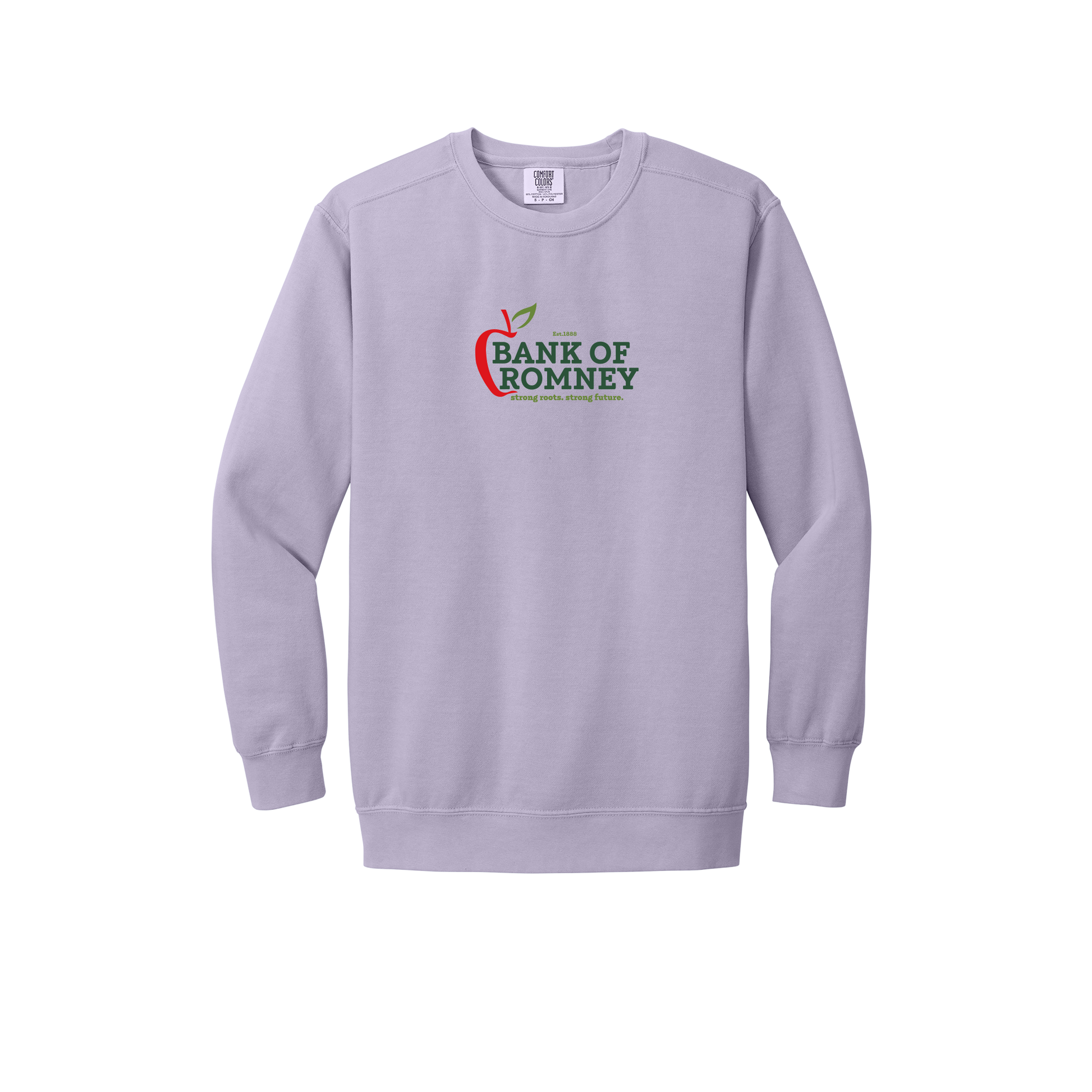 bankofromney-premium-comfort-crewneck-dtf-front-1566-orchid-flat-front