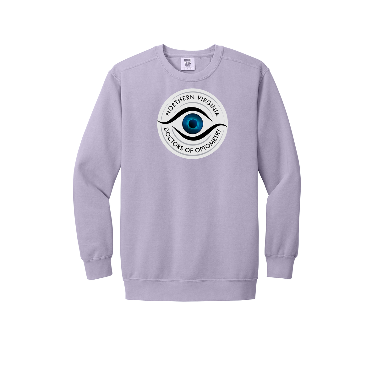 novaeyedocs-premium-clinic-comfort-crewneck-dtf-front-1566-orchid-flat-front