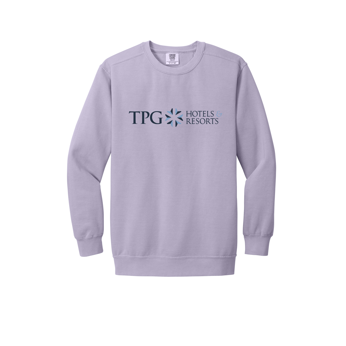 tpghotelsandresorts-premium-comfort-crewneck-dtf-front-1566-orchid-flat-front