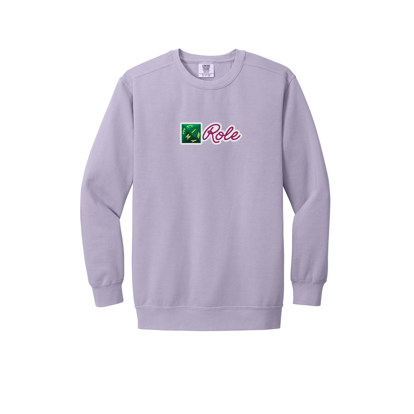 cinemarole-premium-comfort-crewneck-dtf-front-1566-orchid-flat-front