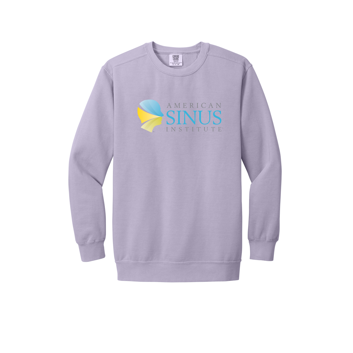 americansinus-premium-clinic-comfort-crewneck-dtf-front-1566-orchid-flat-front