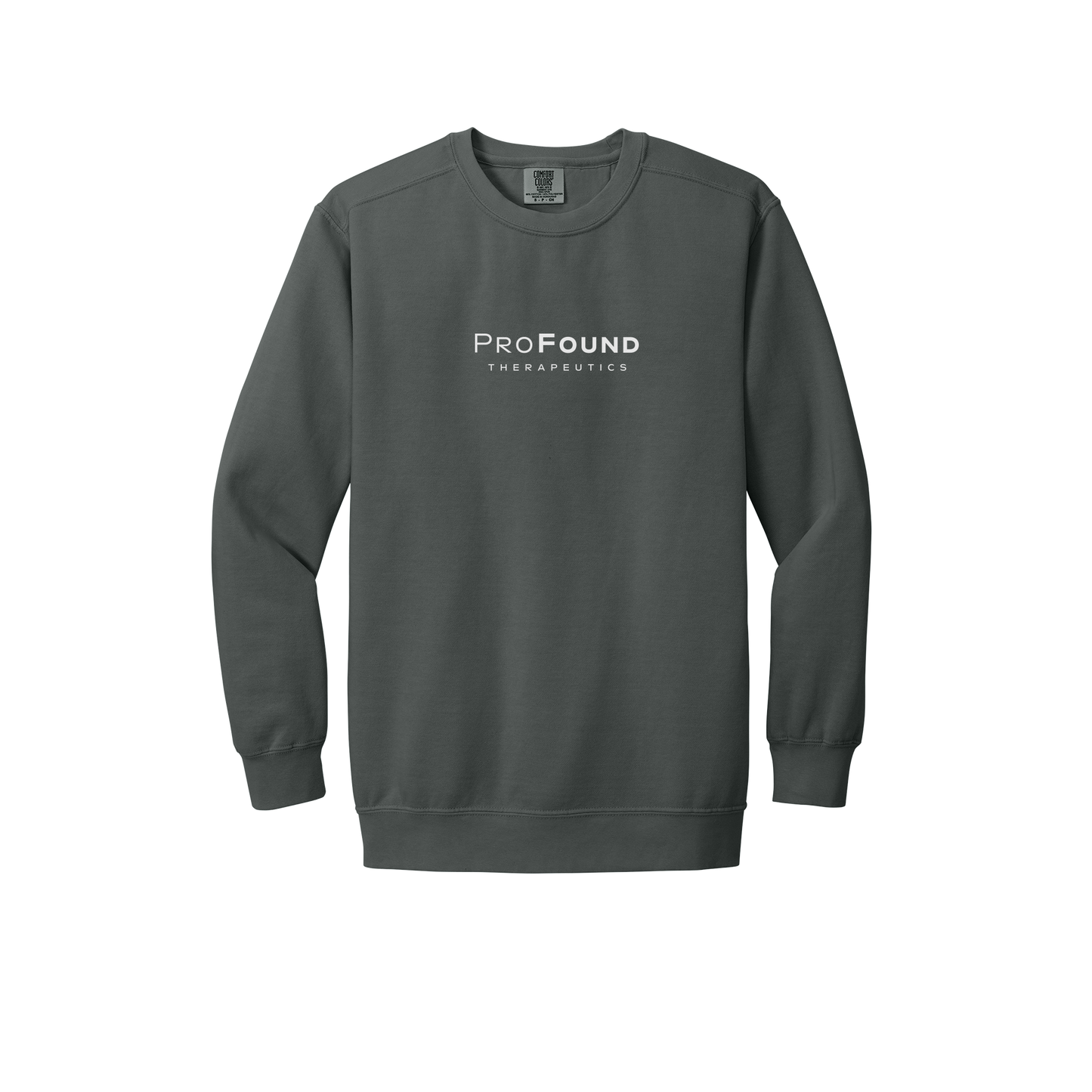 profoundtx-premium-comfort-crewneck-dtf-front-1566-pepper-flat-front