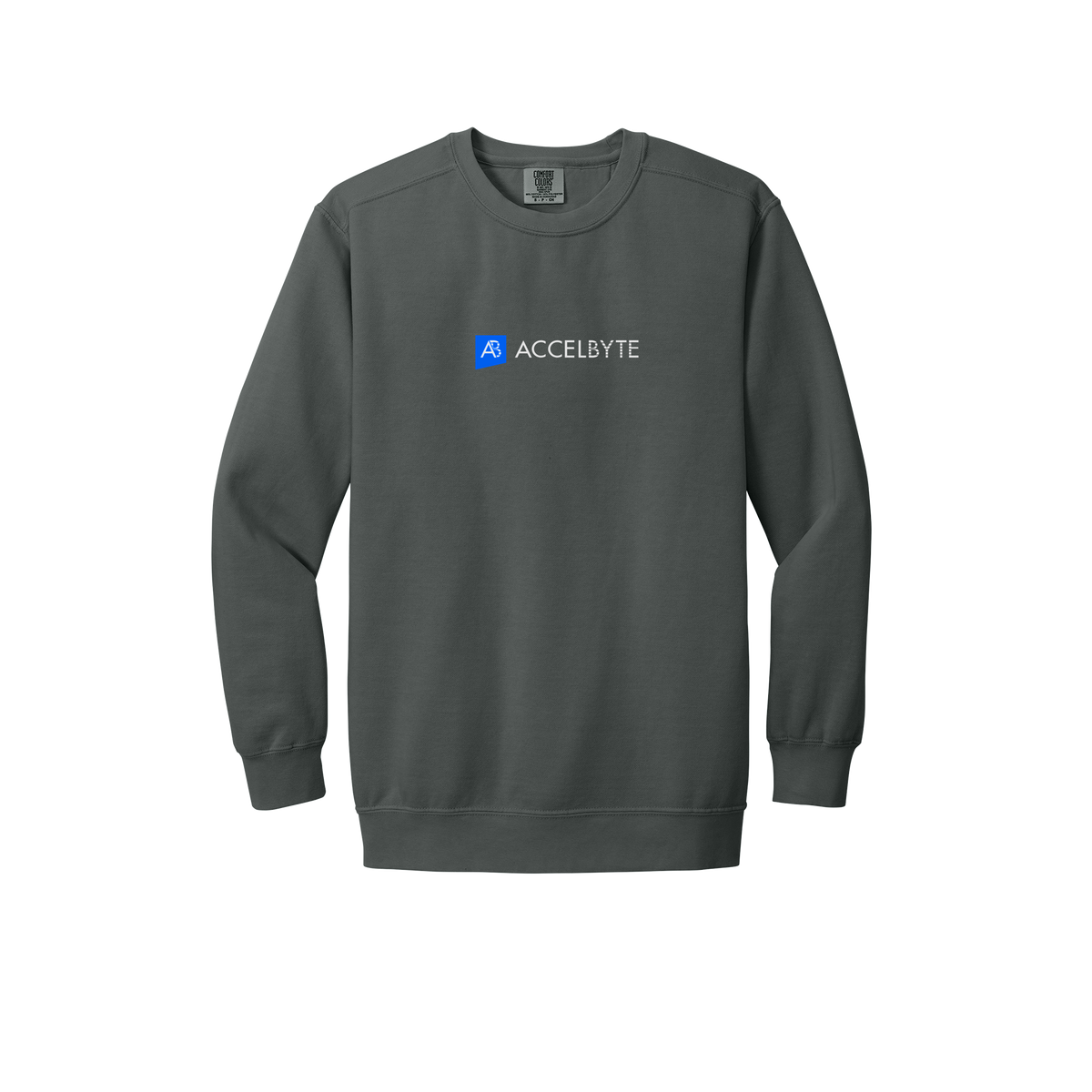 accelbyte-premium-comfort-crewneck-dtf-front-1566-pepper-flat-front